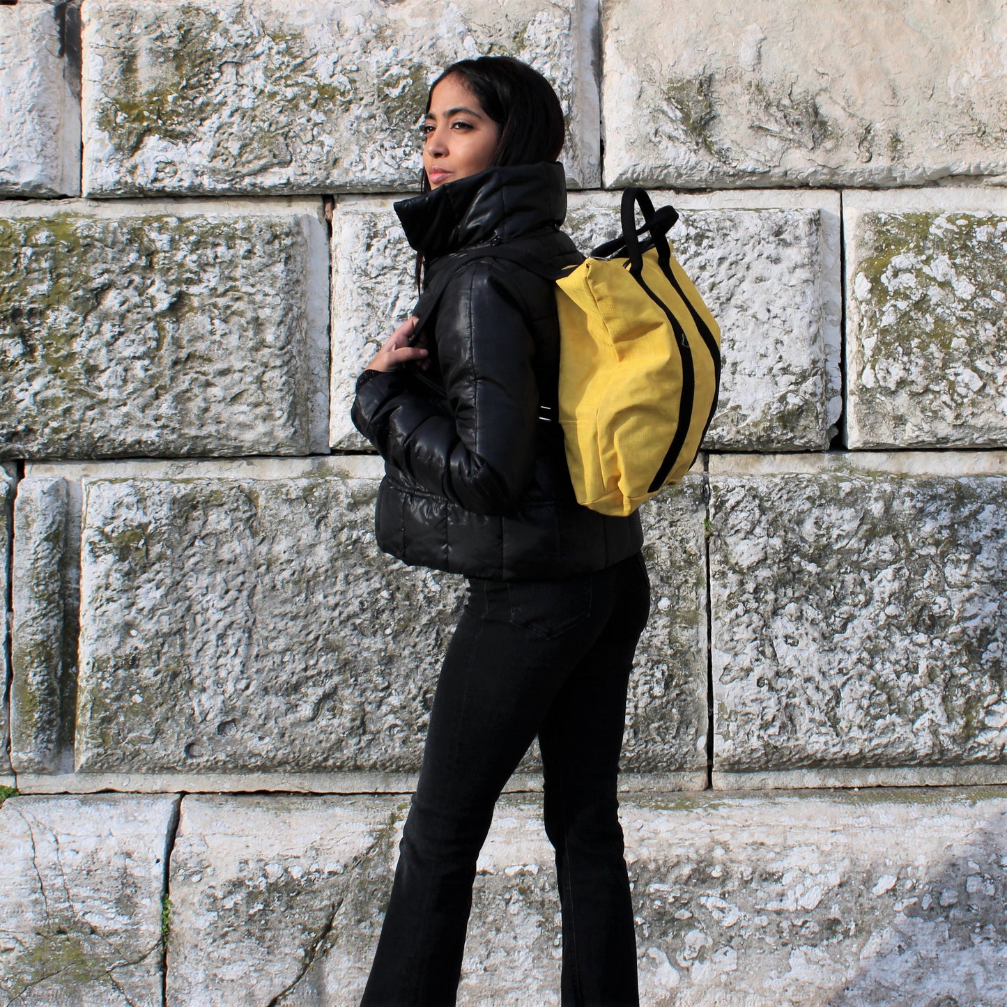 Zaino Borsa "Venere" in similpelle freedom Giallo