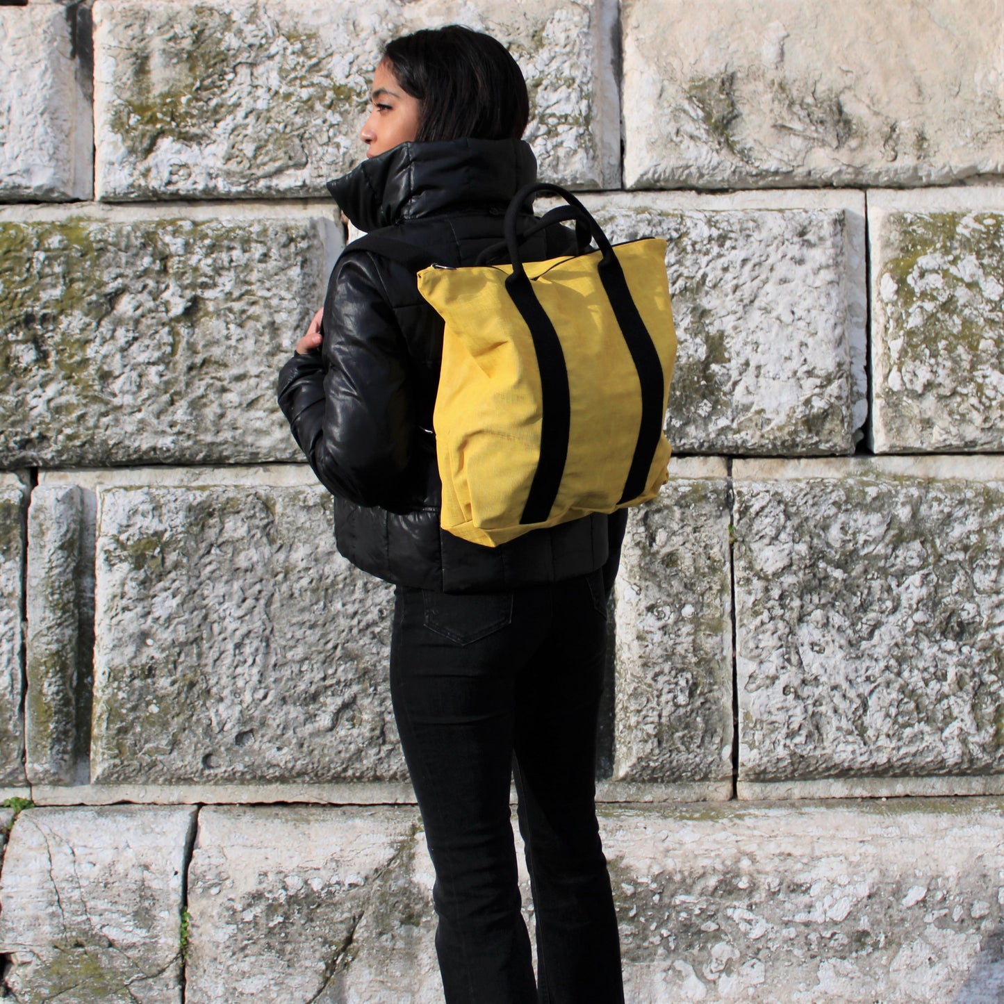 Zaino Borsa "Venere" in similpelle freedom Giallo