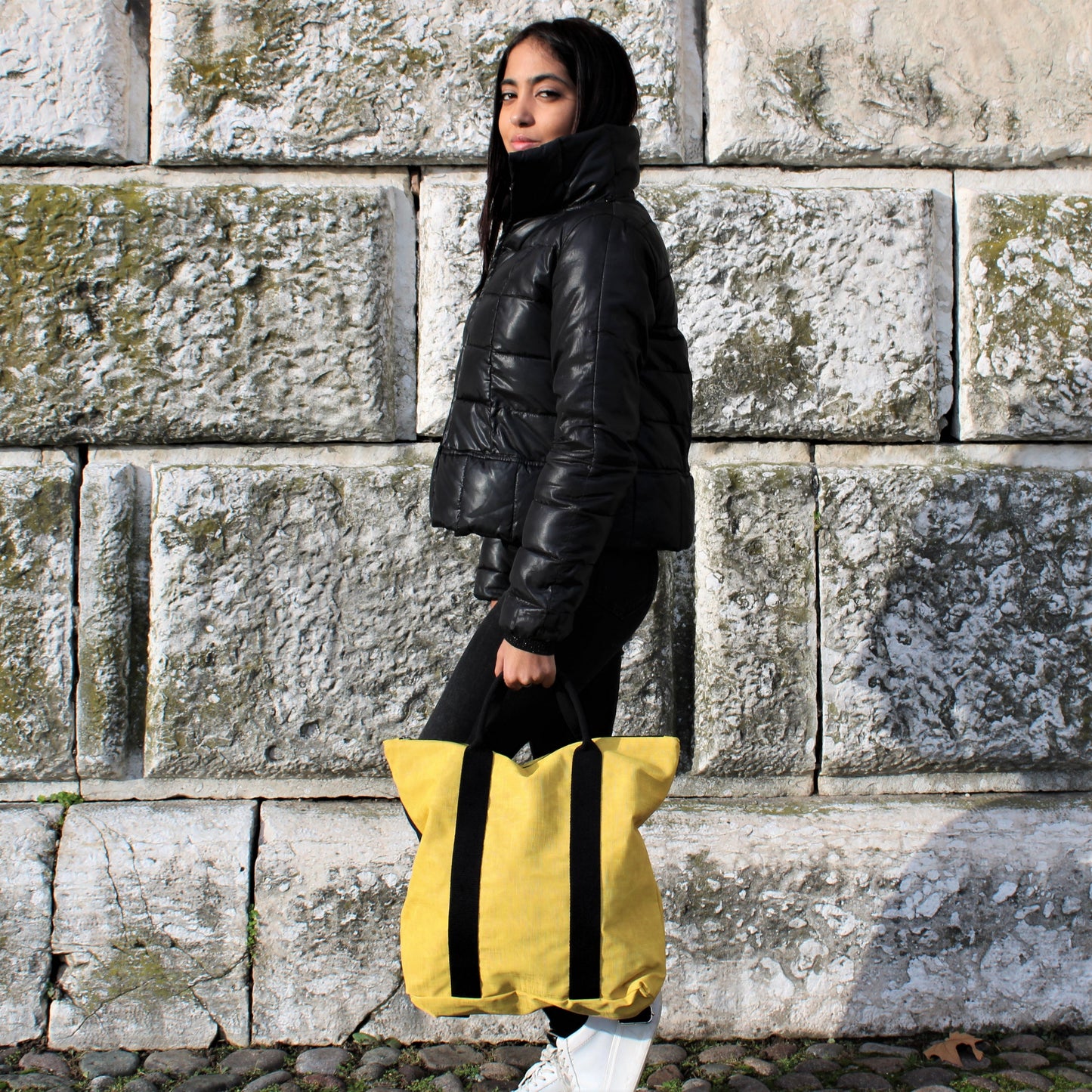 Zaino Borsa "Venere" in similpelle freedom Giallo