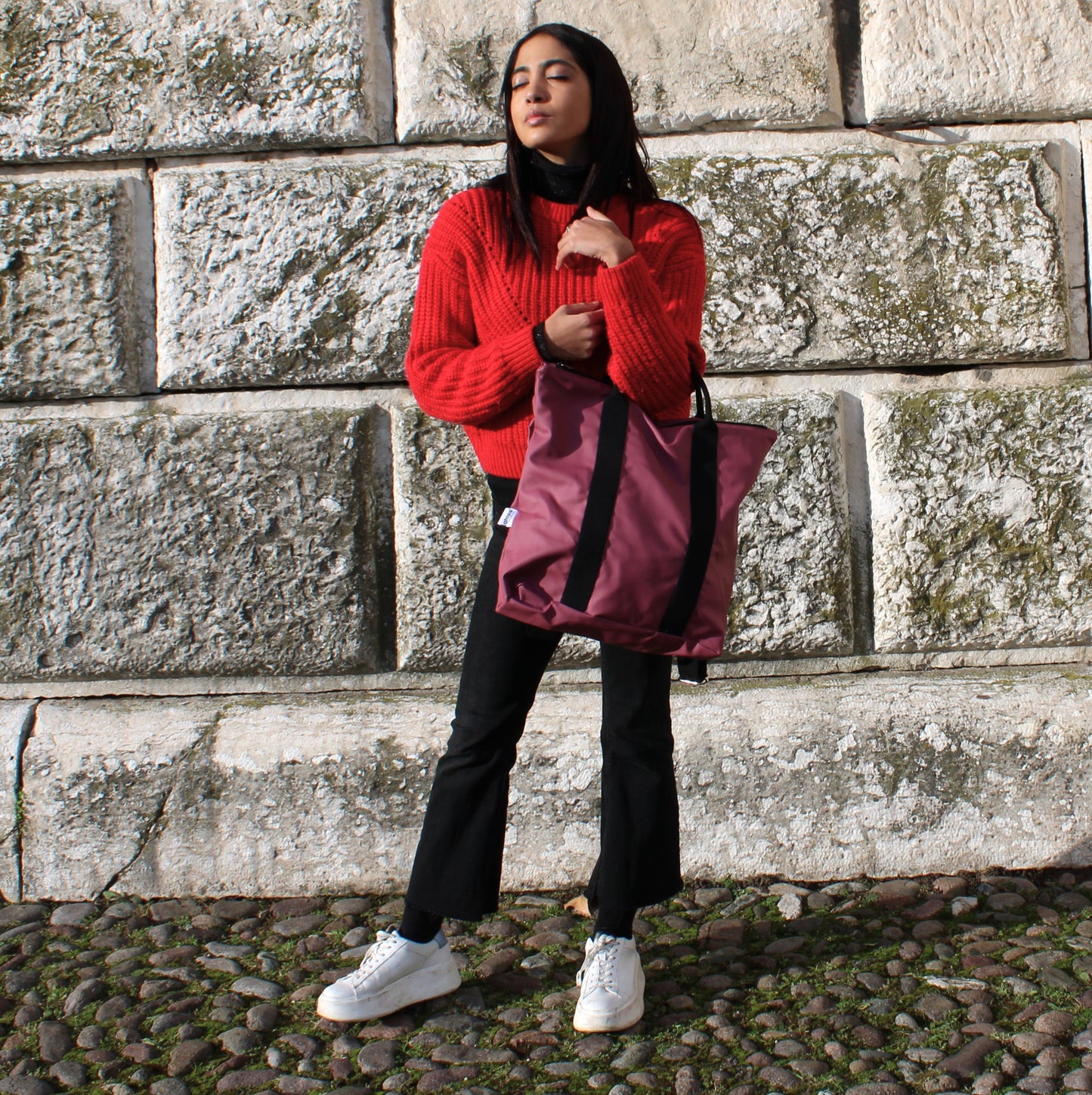 Zaino Borsa " Venere" in similpelle Space Rosa