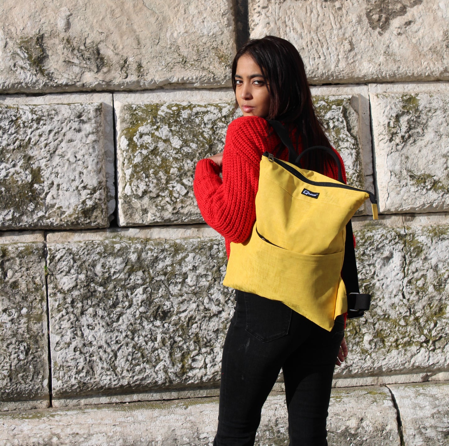 Zaino mod. MARTE in similpelle Freedom Giallo