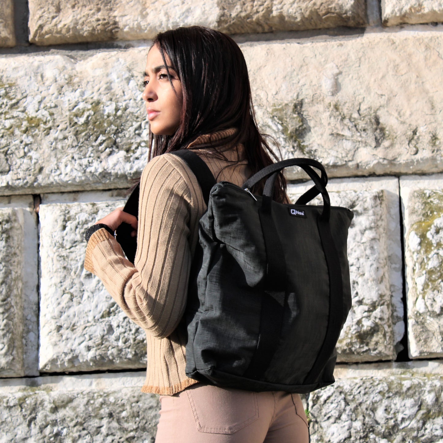 Zaino "Venere " in similpelle freedom Nero