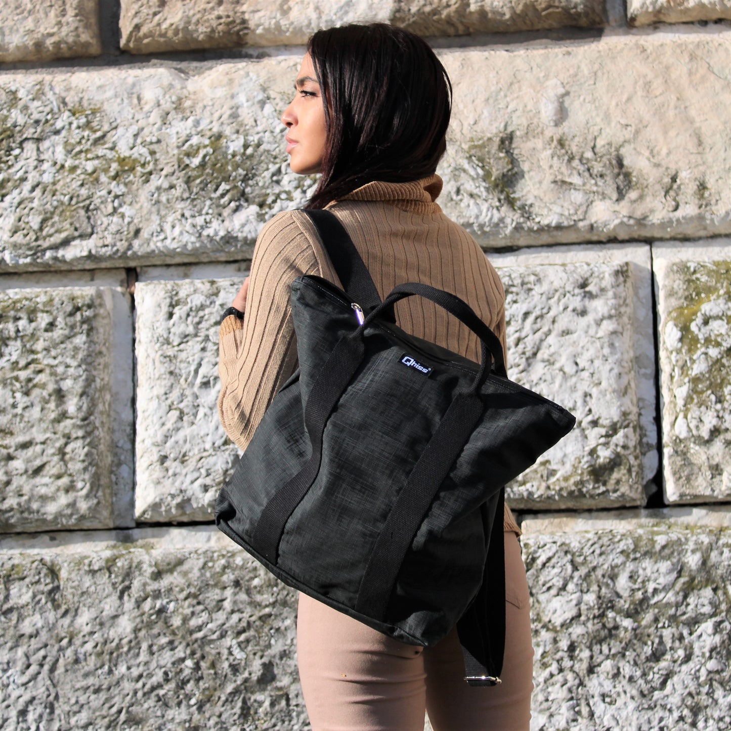 Zaino "Venere " in similpelle freedom Nero
