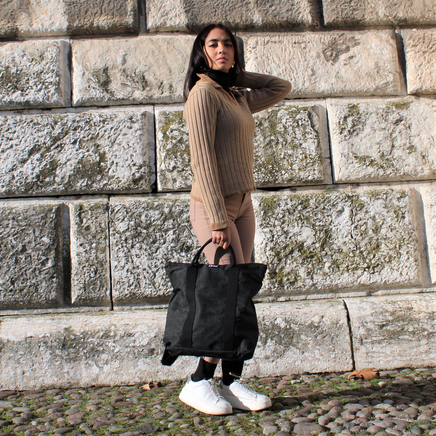 Zaino "Venere " in similpelle freedom Nero