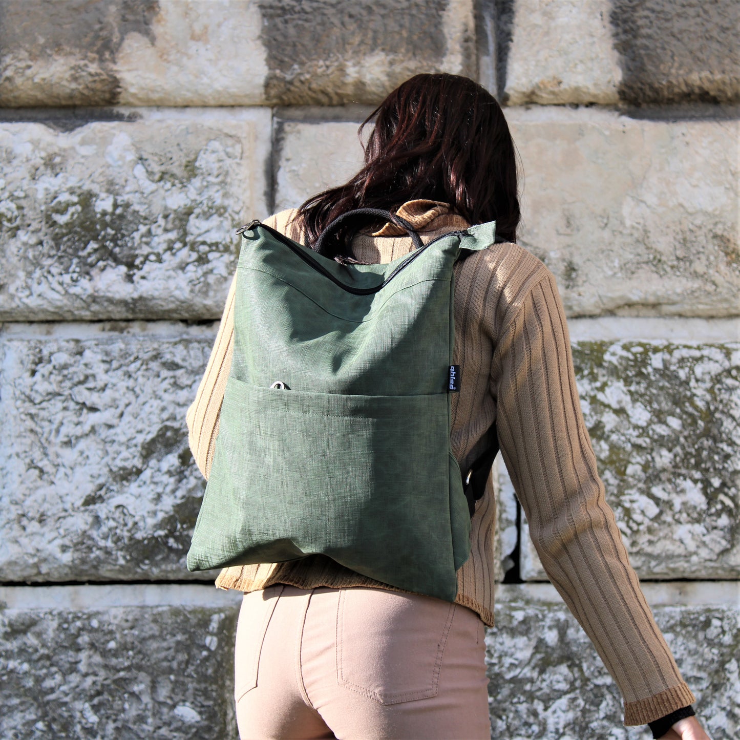 Zaino mod. MARTE in similpelle Freedom Verde