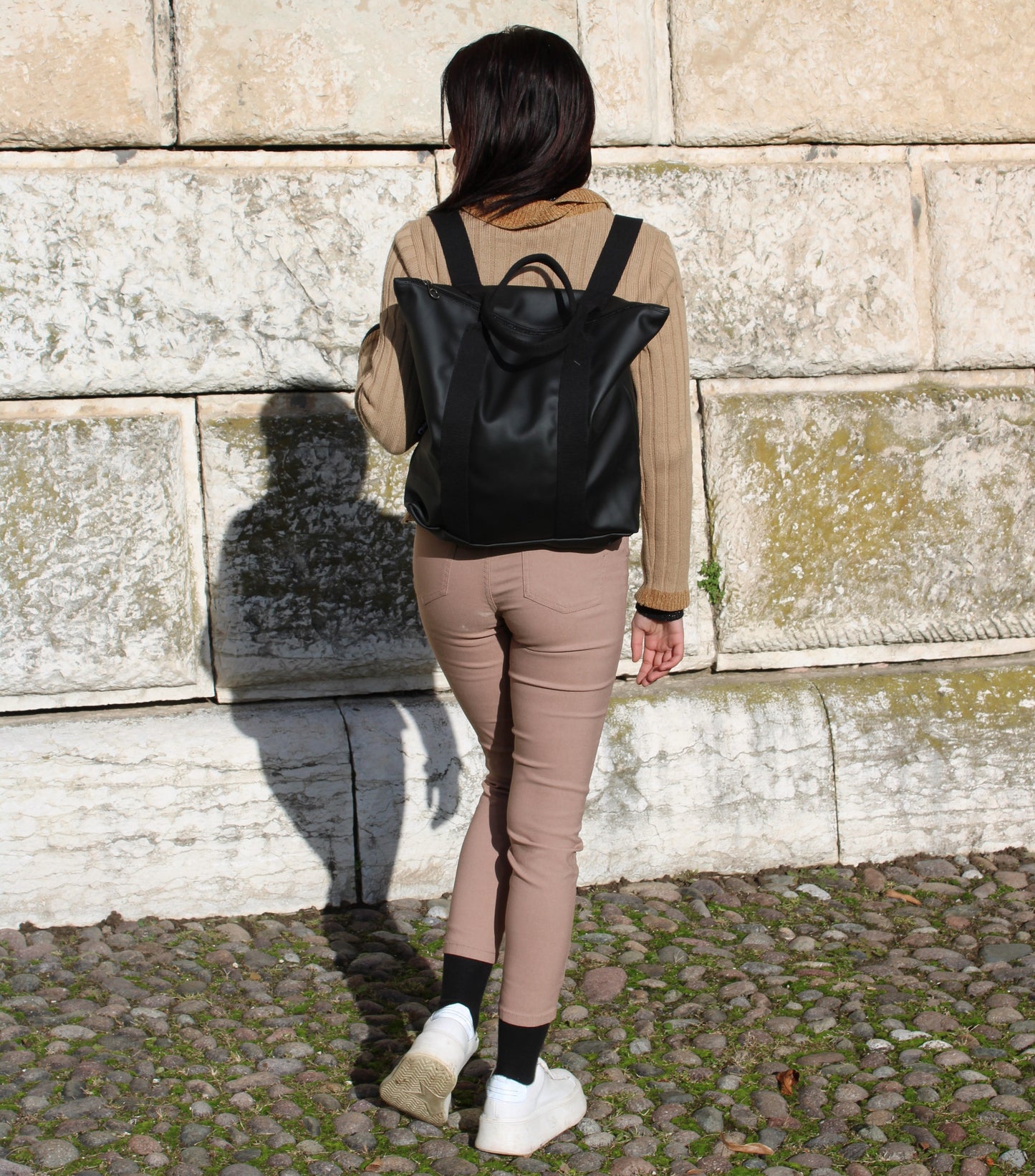 Zaino Borsa "Venere" in similpelle Ocean nero