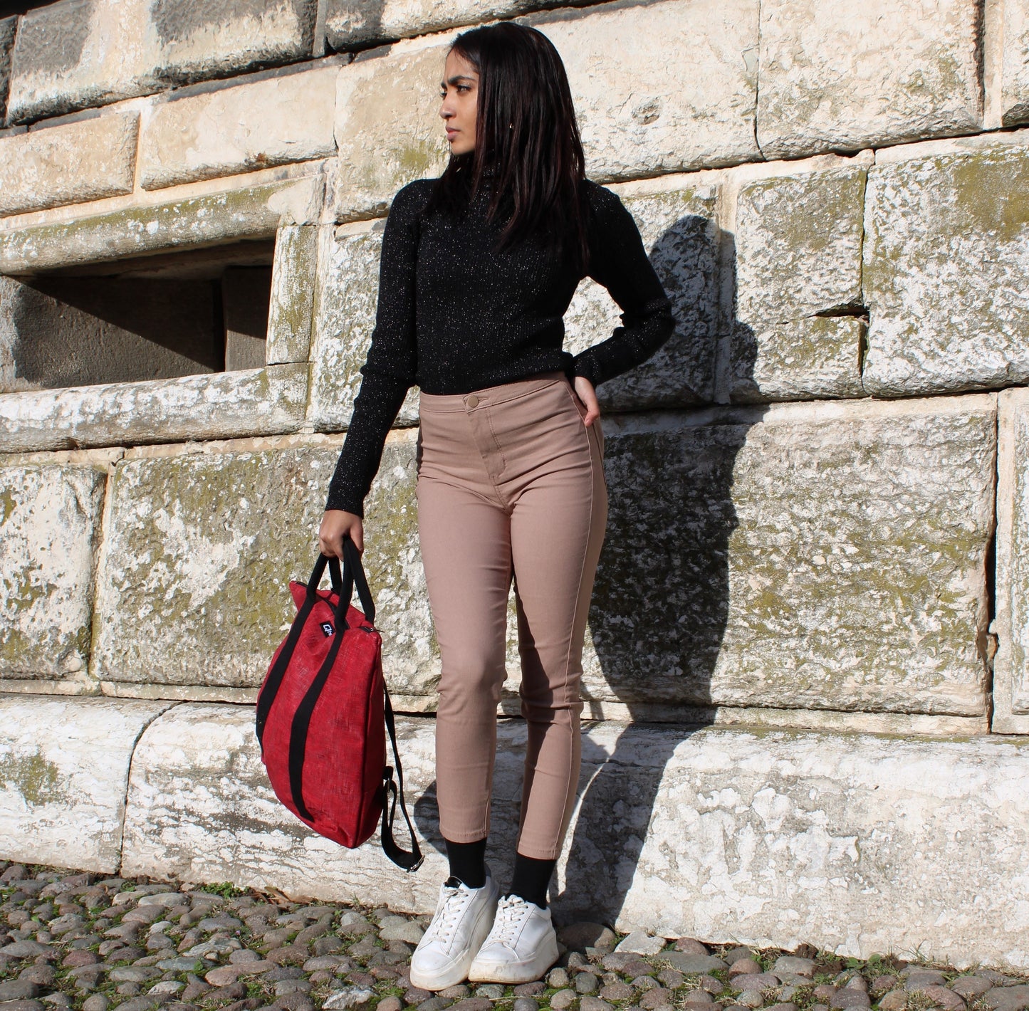 Zaino "Venere" in similpelle Freedom Rosso
