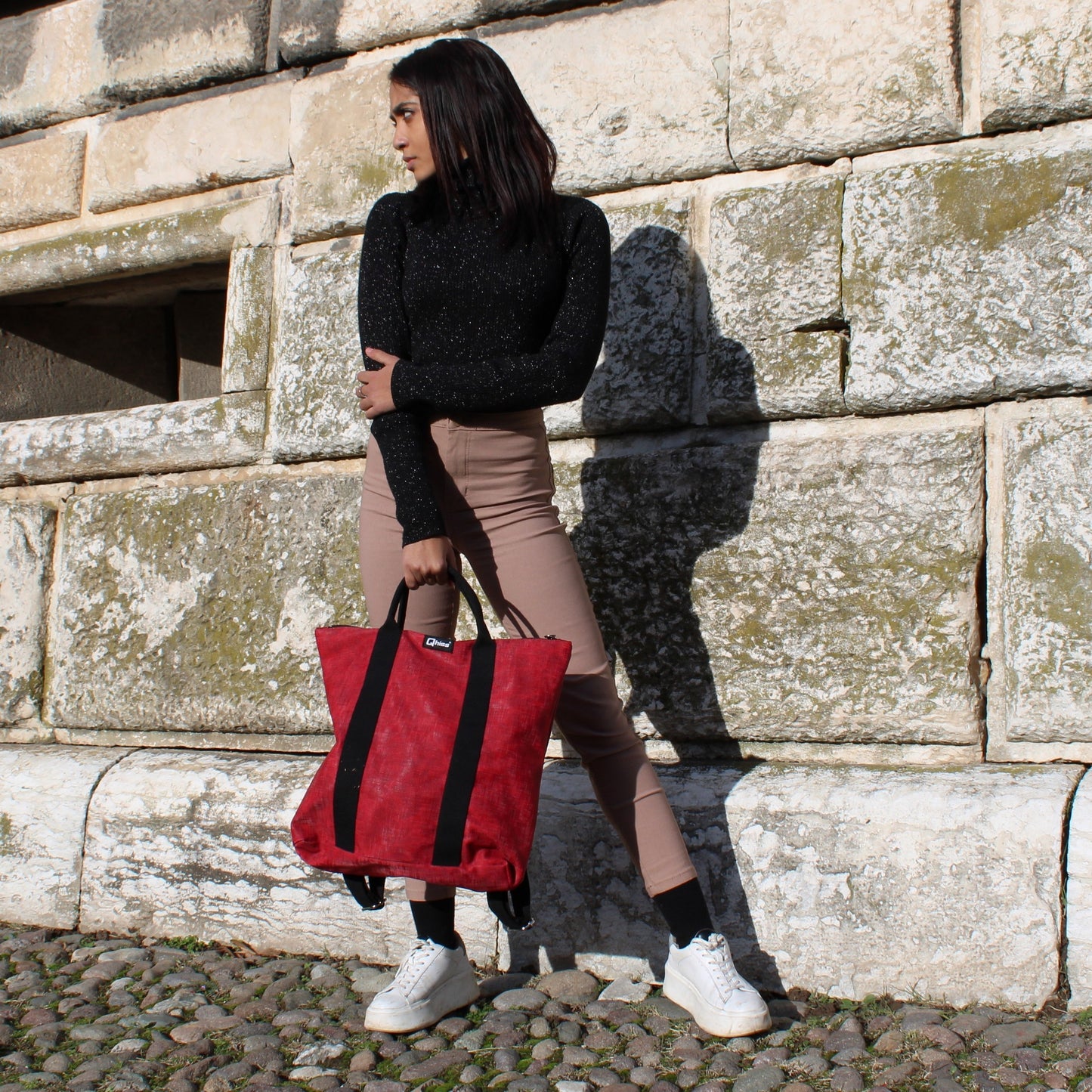 Zaino "Venere" in similpelle Freedom Rosso