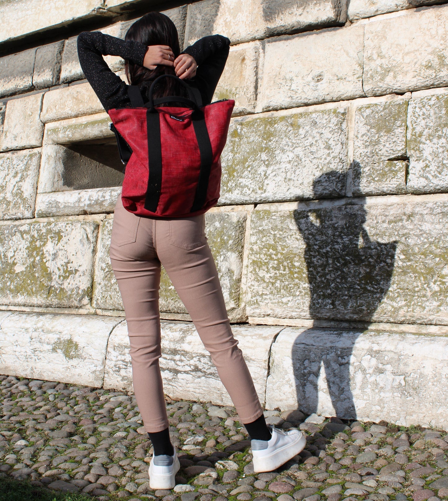 Zaino "Venere" in similpelle Freedom Rosso