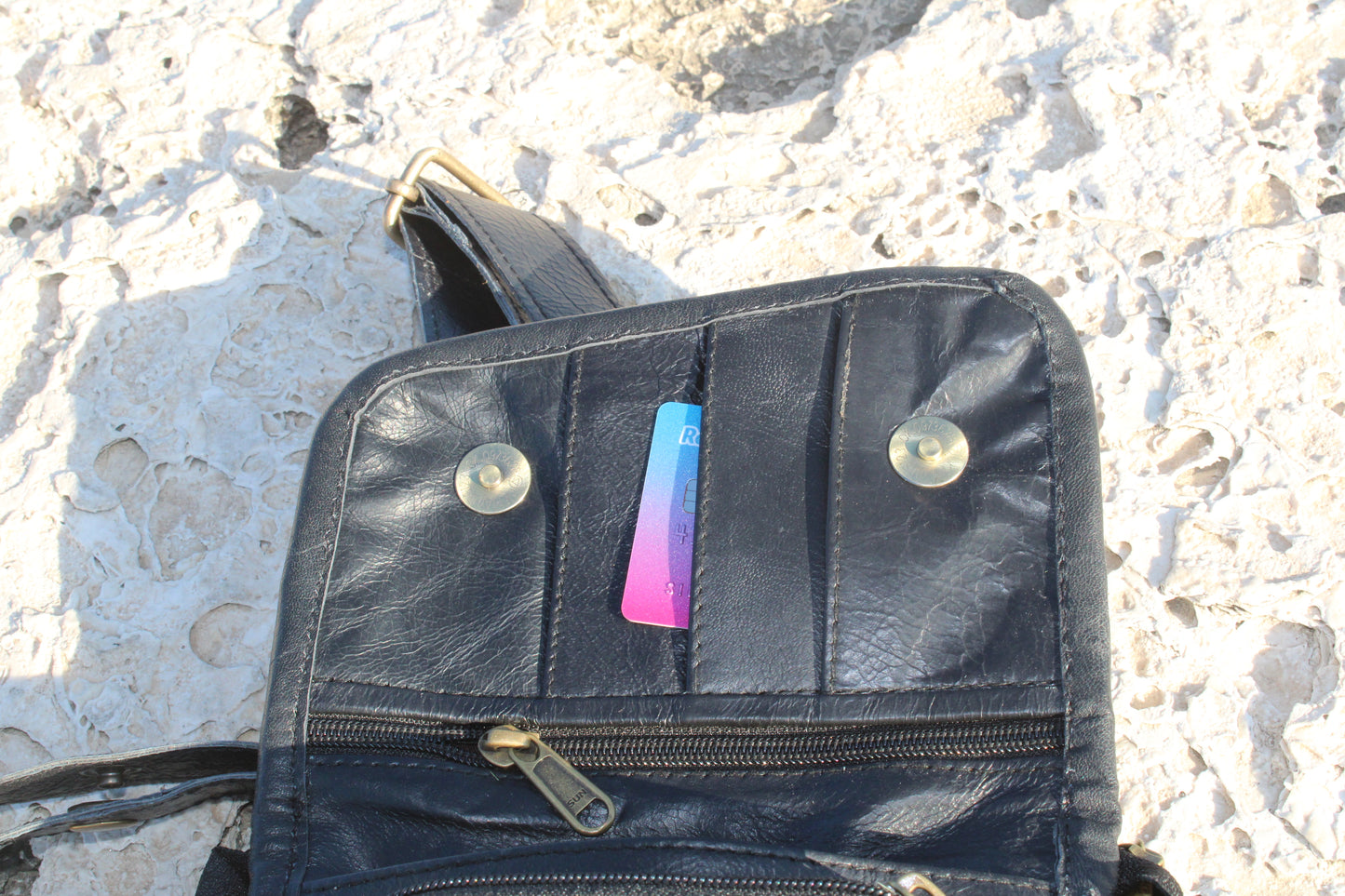 Marsupio Modello Mini in Pelle Nera