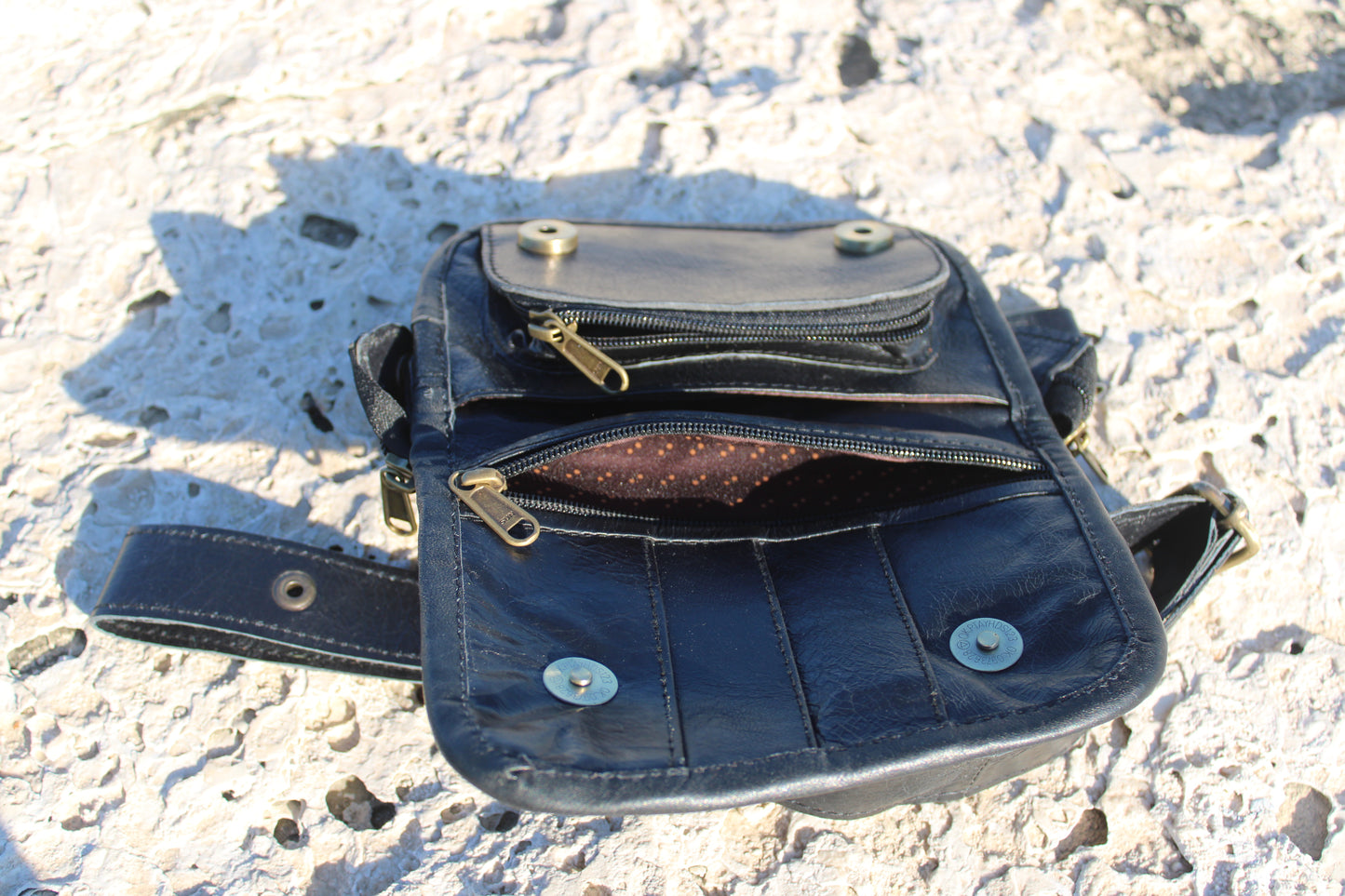 Marsupio Modello Mini in Pelle Nera