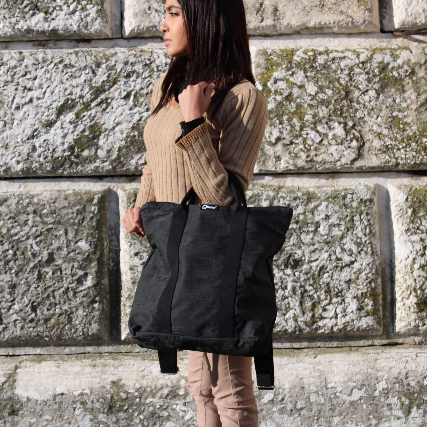 Zaino "Venere " in similpelle freedom Nero