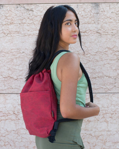 Drawstring bag Freedom RED in waterproof material