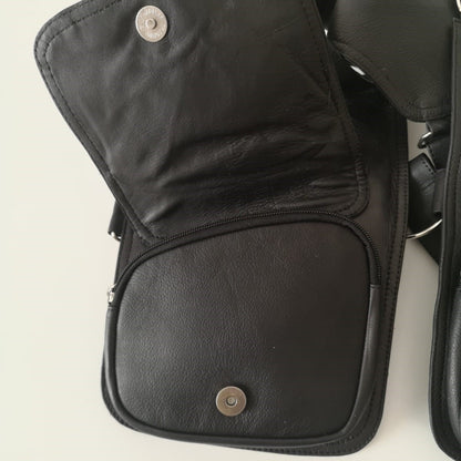 Gilet in Pelle nero