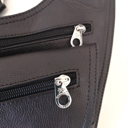 Gilet in Pelle nero