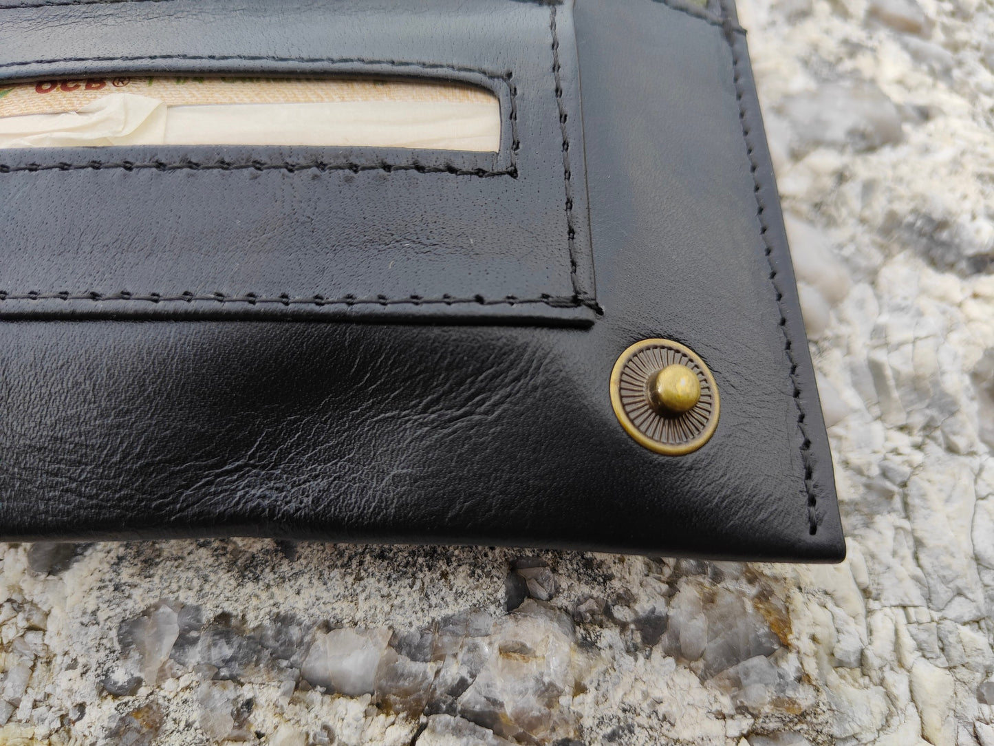 Tobacco Pouch in Leather mod. Amsterdam Black/Black