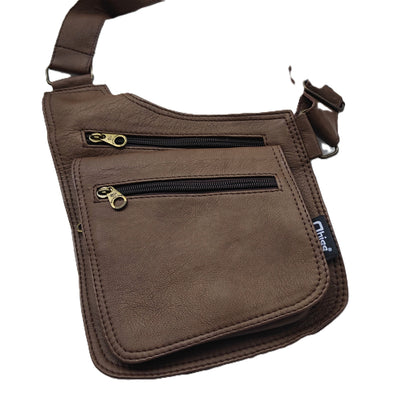 Gilet  in Pelle marrone