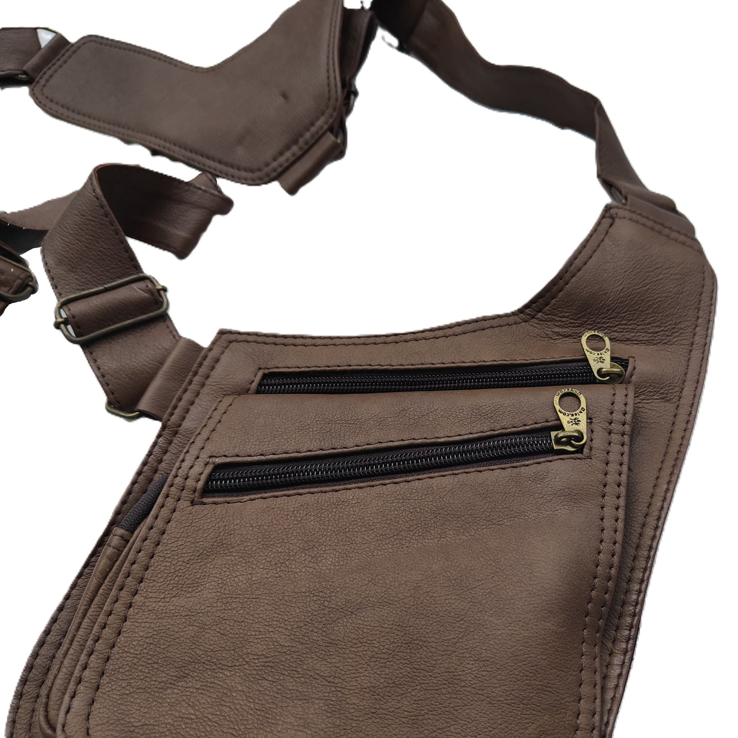 Gilet  in Pelle marrone