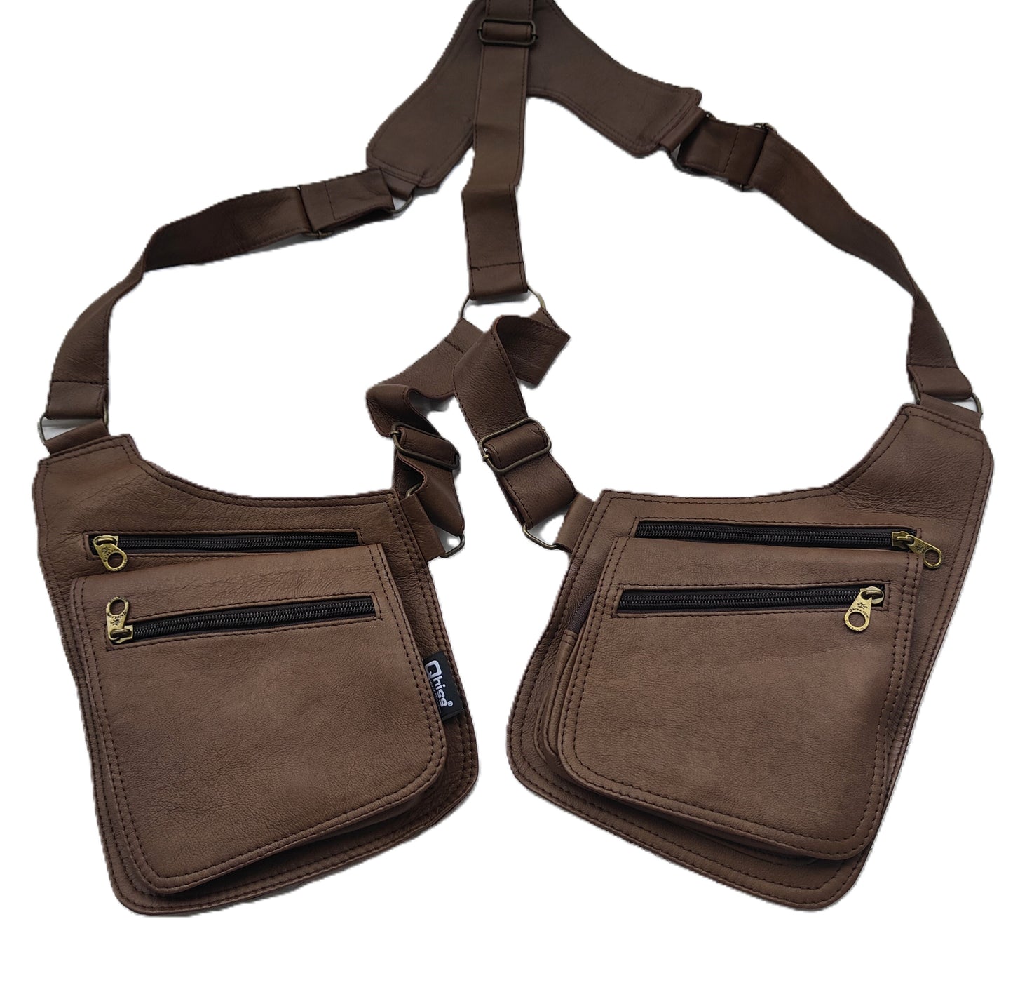 Gilet  in Pelle marrone