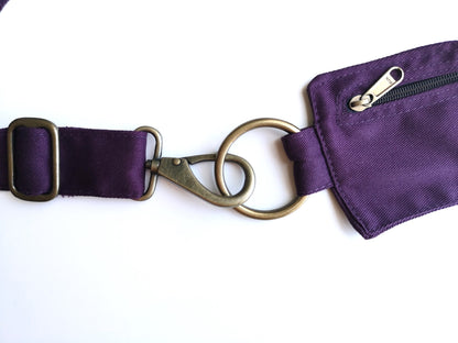 Hip Bag in Cotton FLORENCE Purple