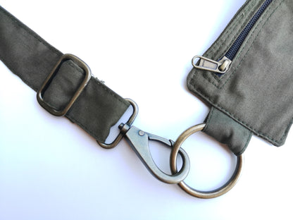 Hip Bag in cotton FLORENCE Green