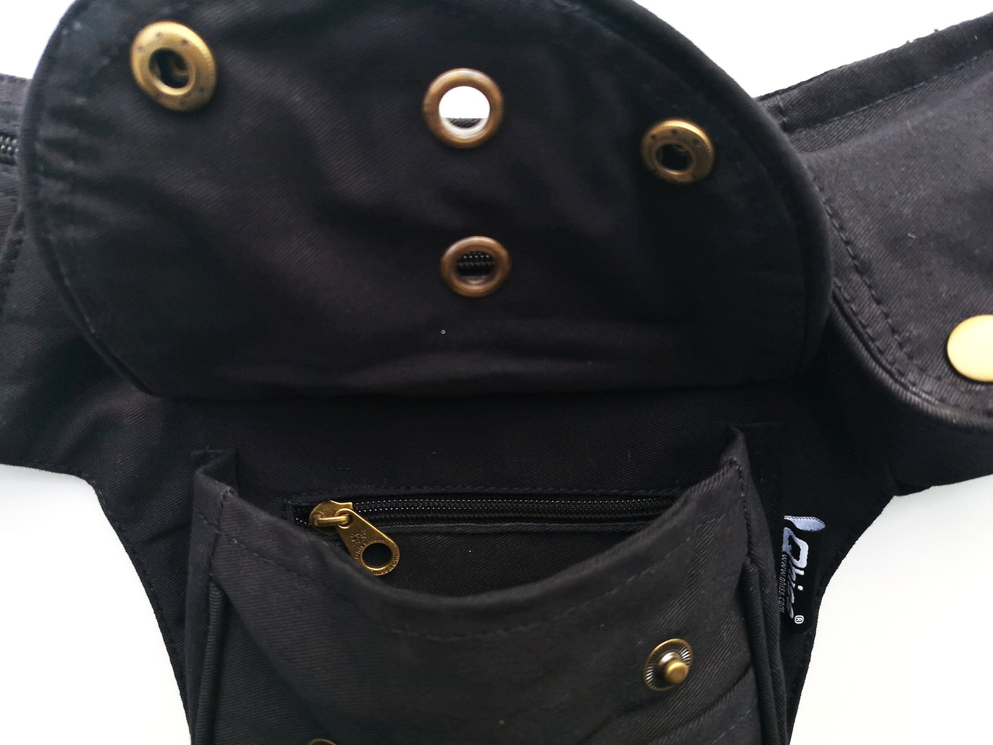 Hip Bag in Cotton FLORENCE Black
