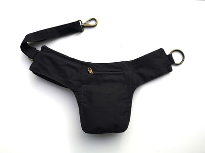 Hip Bag in Cotton FLORENCE Black