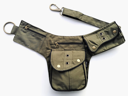 Hip Bag in cotton FLORENCE Green