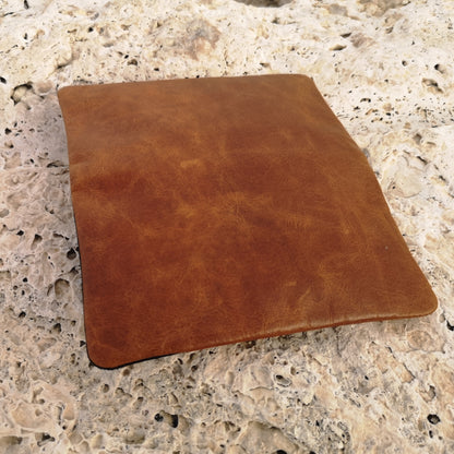 Tobacco Pouch in Leather mod. Berlin Light Brown/Black