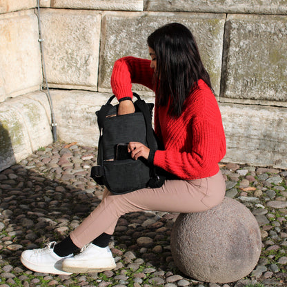 Backpack mod. MOON in Vegan Leather Freedom Black