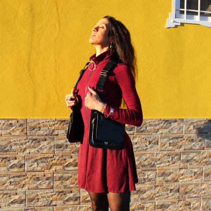 Gilet in Pelle nero