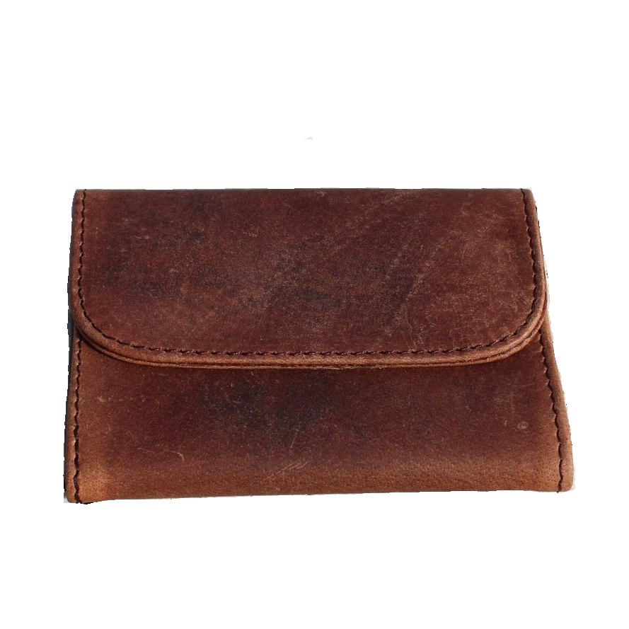 Small Mini brown Leather Tobacco pouch 