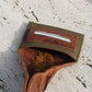Small Mini brown Leather Tobacco pouch 
