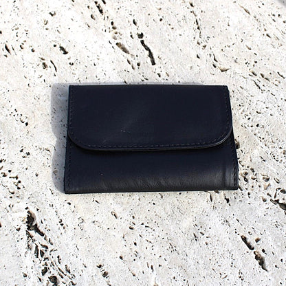 Small Mini Leather Tobacco pouch mod. Madrid black  