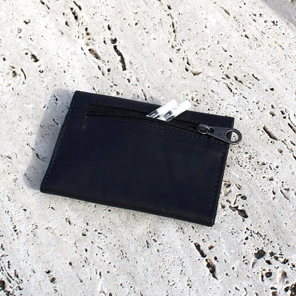 Small Mini Leather Tobacco pouch mod. Madrid black  