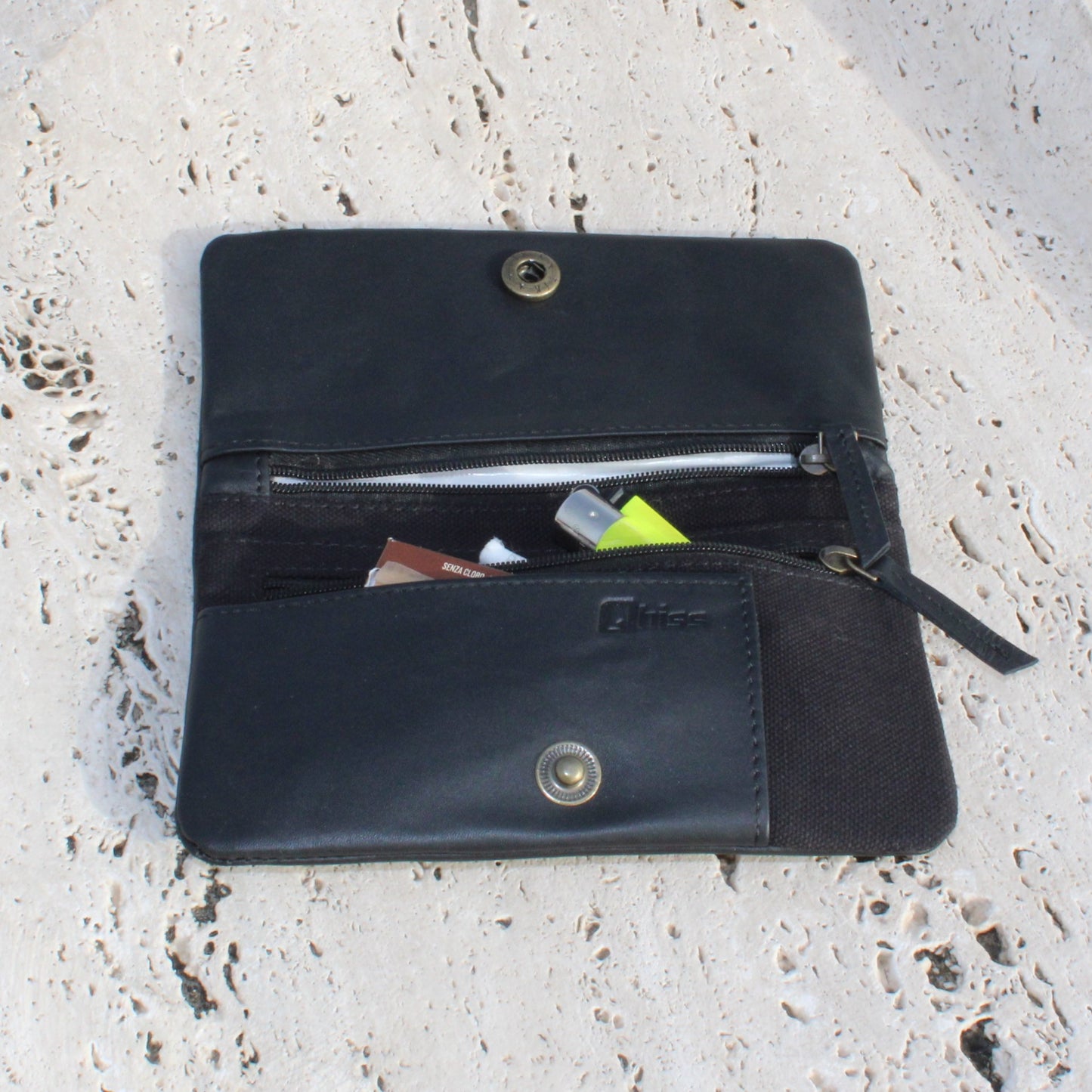 Tobacco Pouch in Leather mod. Berlin Black