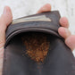 Small Mini dark brown Leather Tobacco pouch