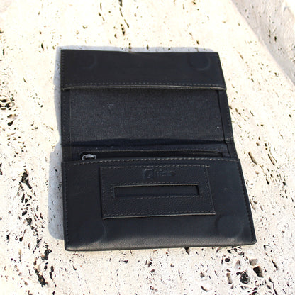 Portatabacco in Pelle Amsterdam nero CALAMITE