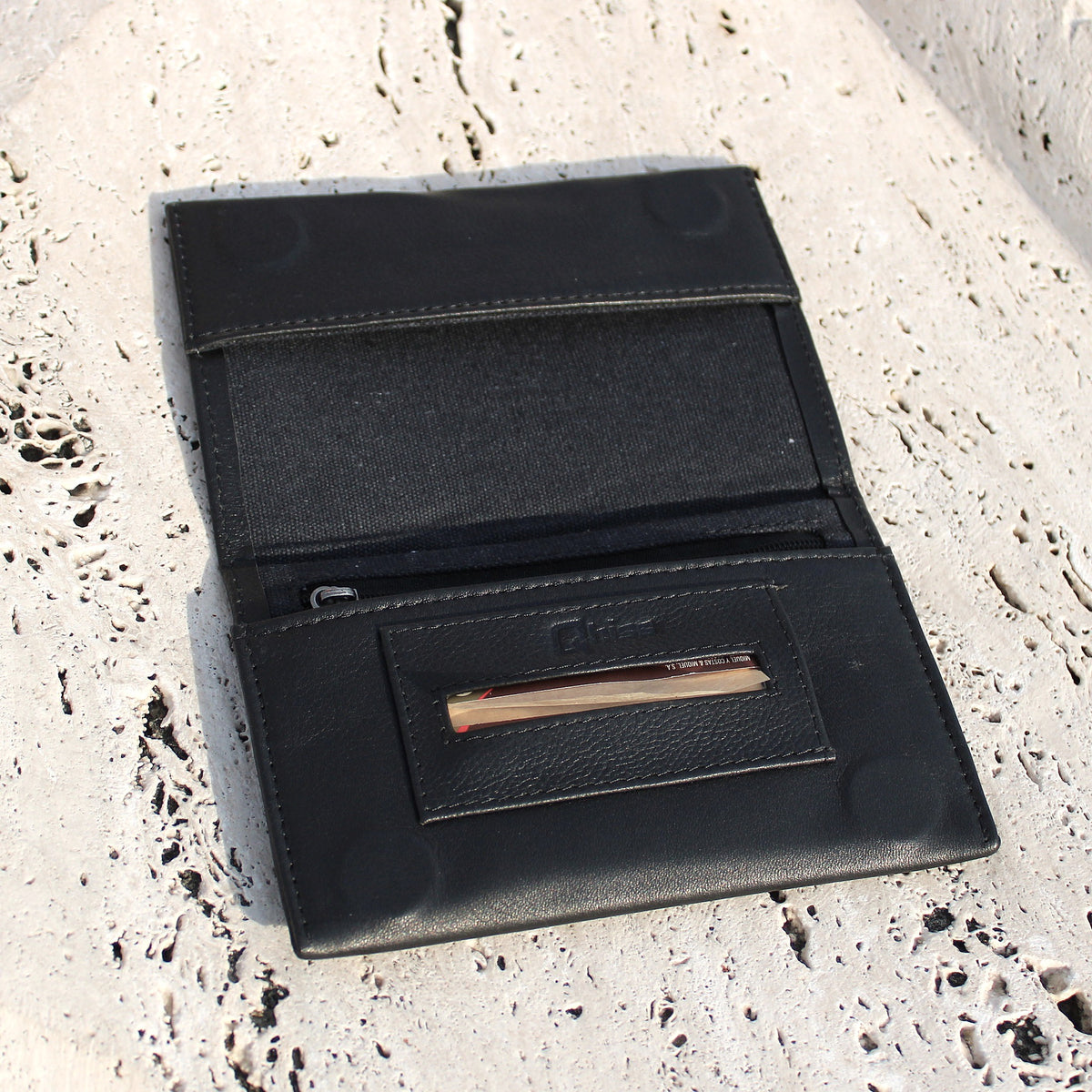 Portatabacco in Pelle Amsterdam nero CALAMITE