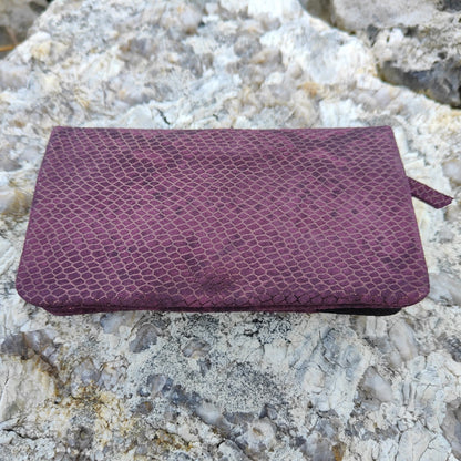Portatabacco in Pelle Berlin viola e nero