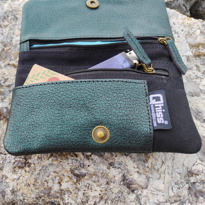 Portatabacco in Pelle Berlin verde nero