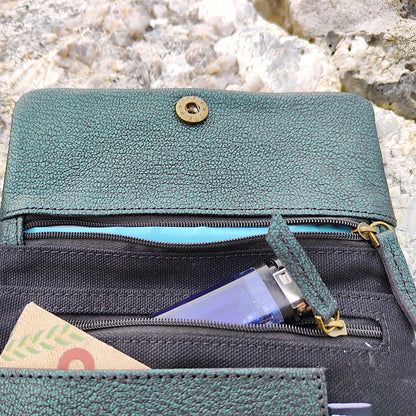 Portatabacco in Pelle Berlin verde nero