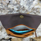 Portatabacco in Pelle Berlin marrone/orange