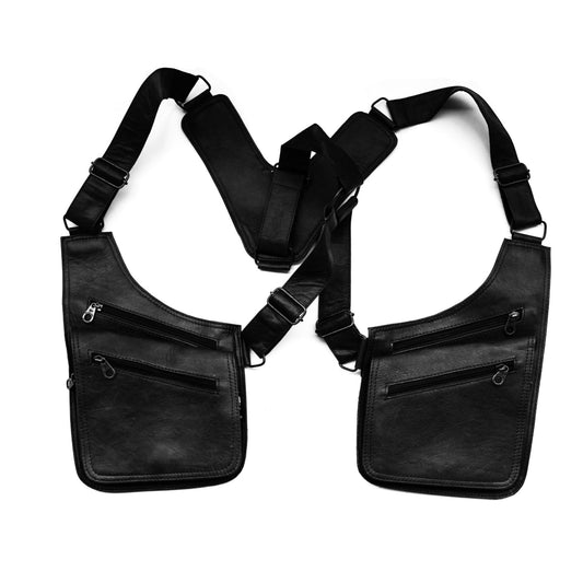 Gilet in Pelle nero