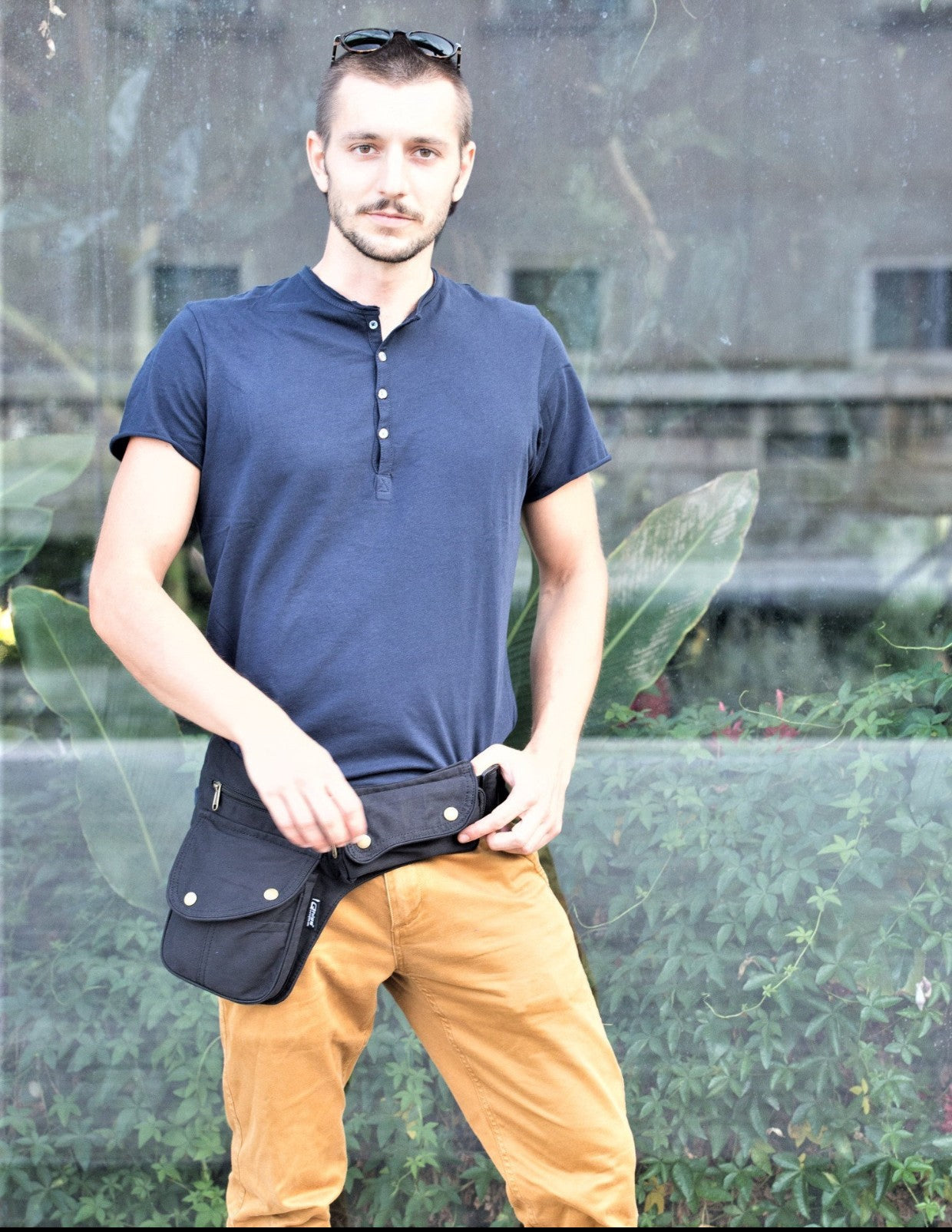 Marsupio in Cotone VENEZIA Nero