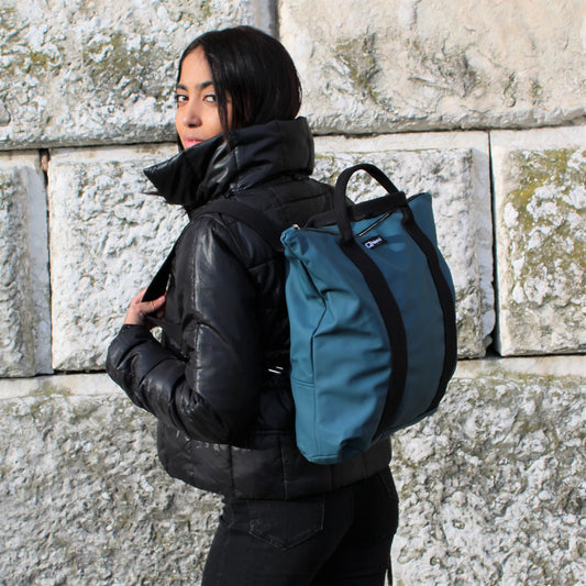 Backpack/Bag mod "Venus" in vegan leather Space Blue