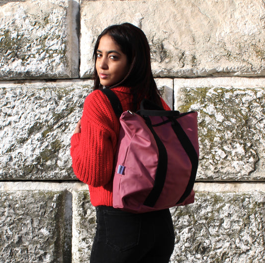 Backpack/Bag mod "Venus" in vegan leather Space Pink