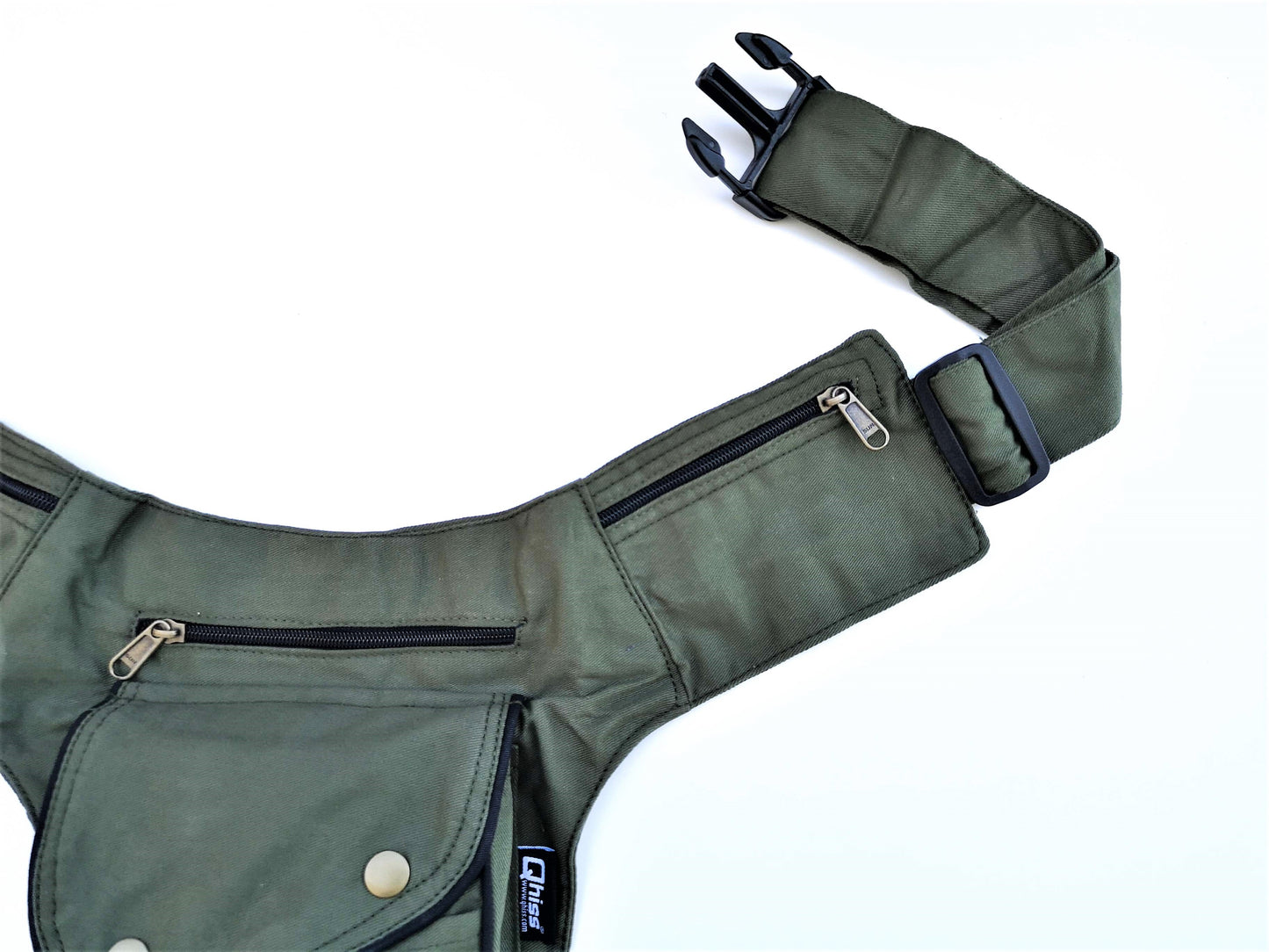 Hip Bag in cotton mod. MILANO Green