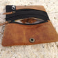 Tobacco Pouch in Leather mod. Berlin Light Brown/Black