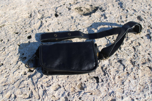 Hip Bag mob. Mini in Leather Black